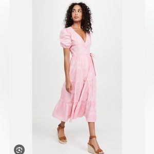 Necessary Clothing Pink Bandana Maxi Dress